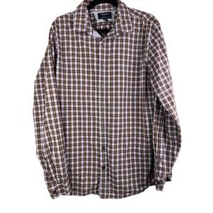 American Eagle Outfitters - Shirt -Mens XLT -Red & Blue Plaid LS Button